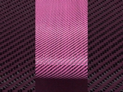 C03K15T-195-pink carbon fiber & aramid fiber hybrid fabric twill
