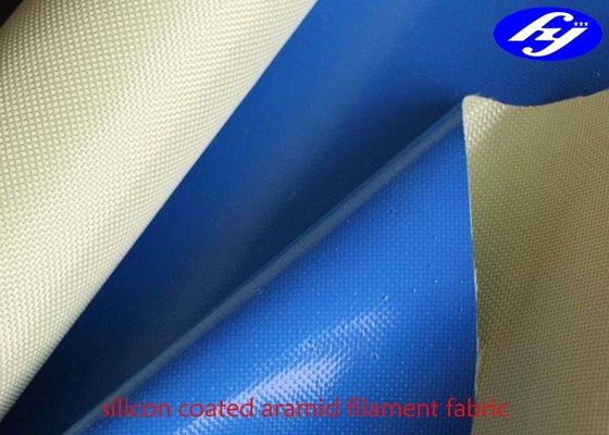 Plain Para Aramid Fabric یک طرفه با سیلیکون مایع 100GSM پوشش داده شده است